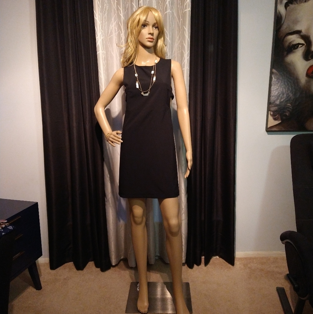 Azbro/ Black Mini Dress Size: Small (NWT) - Picture 2 of 7